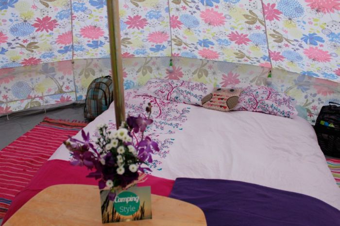 inside the bell tent
