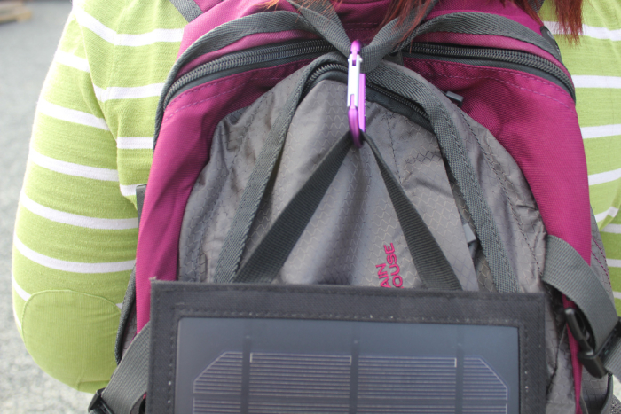 Xenta backpack solar charger