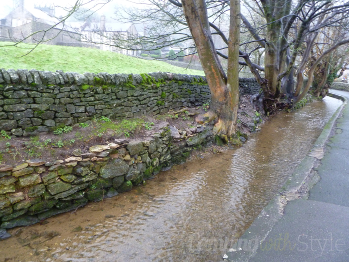 Castleton stream beside carpark