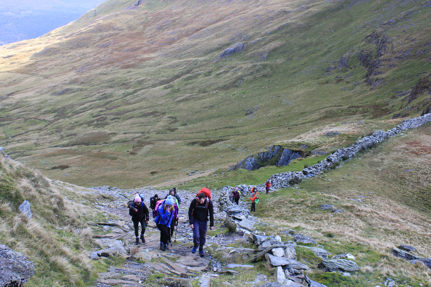 Outdoor Bloggers walking up Mount Snowdon