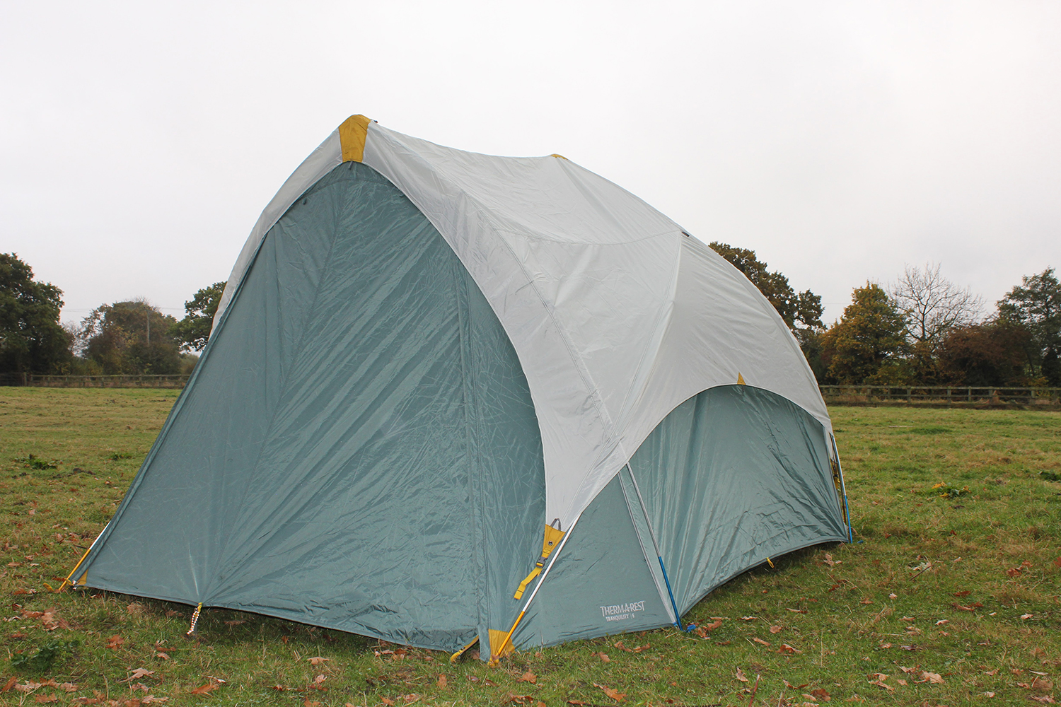 Therm-a-rest tent fly sheet clipped in place