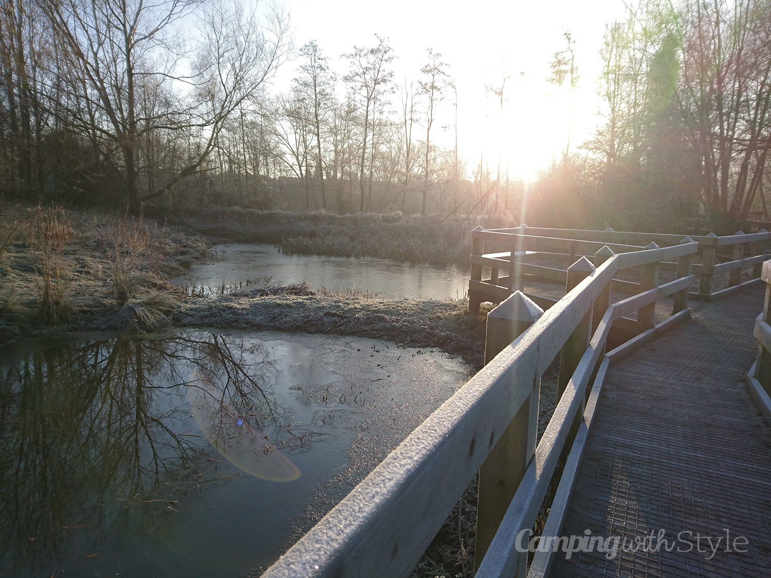 Sandbach in Cheshire on a winters day