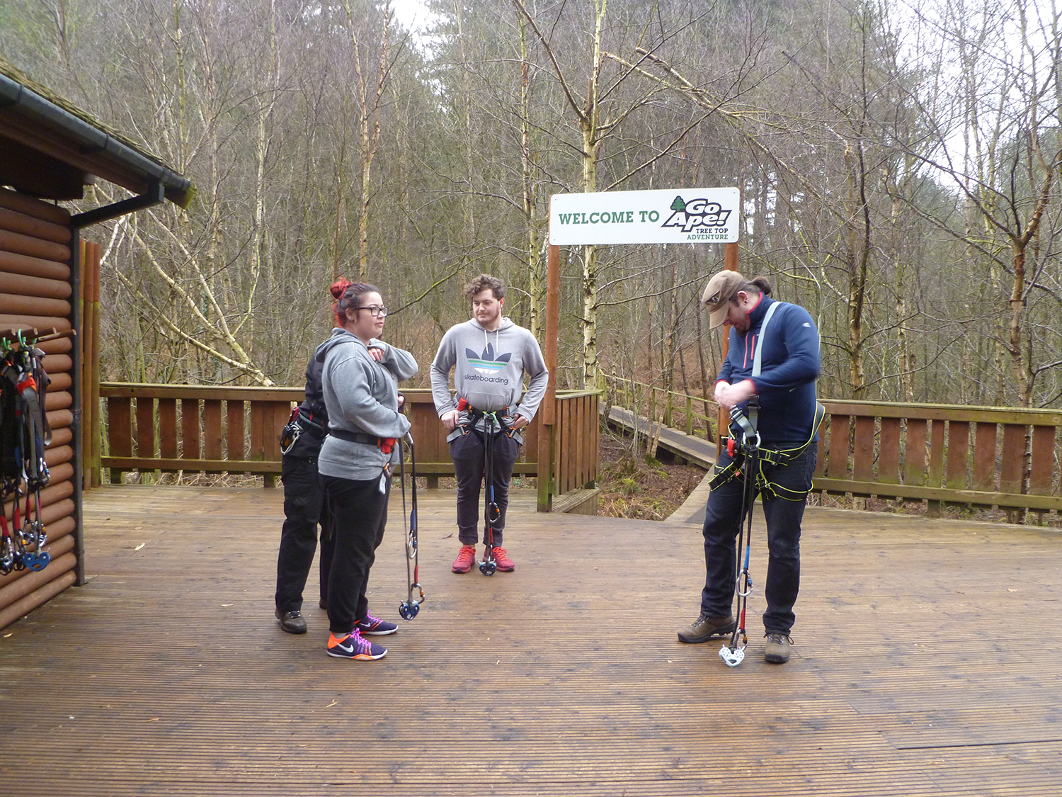 Go Ape Tree Top Adventure Starting Point Delamere Forest