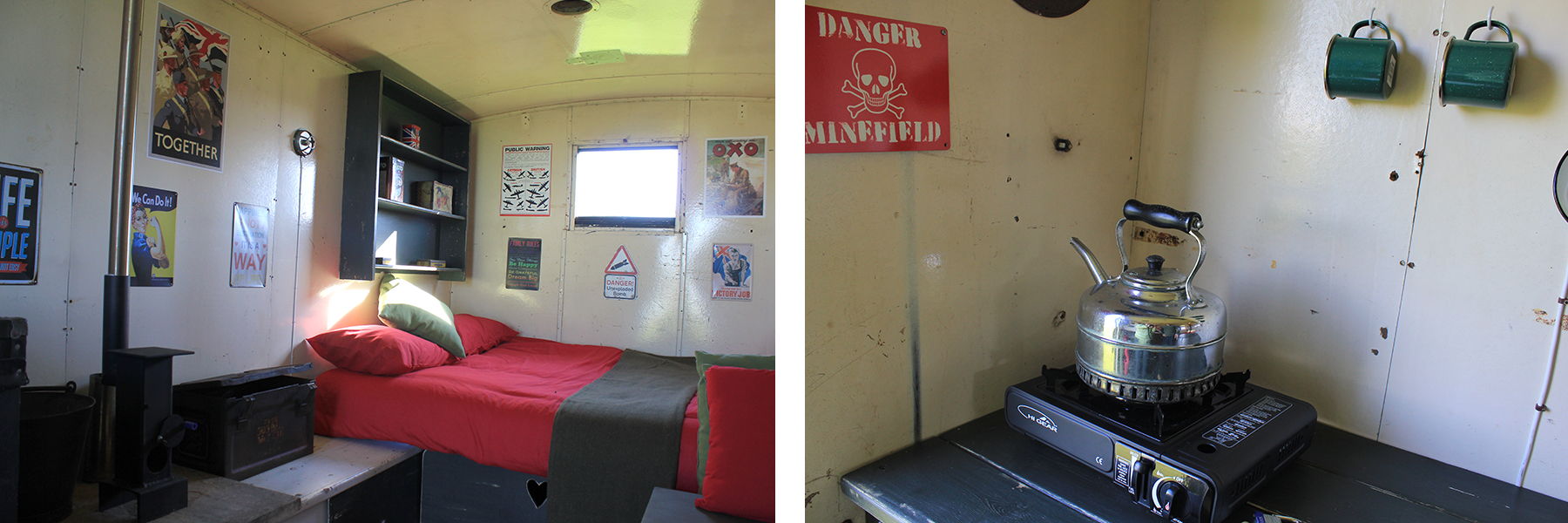 Military glampipng trailer