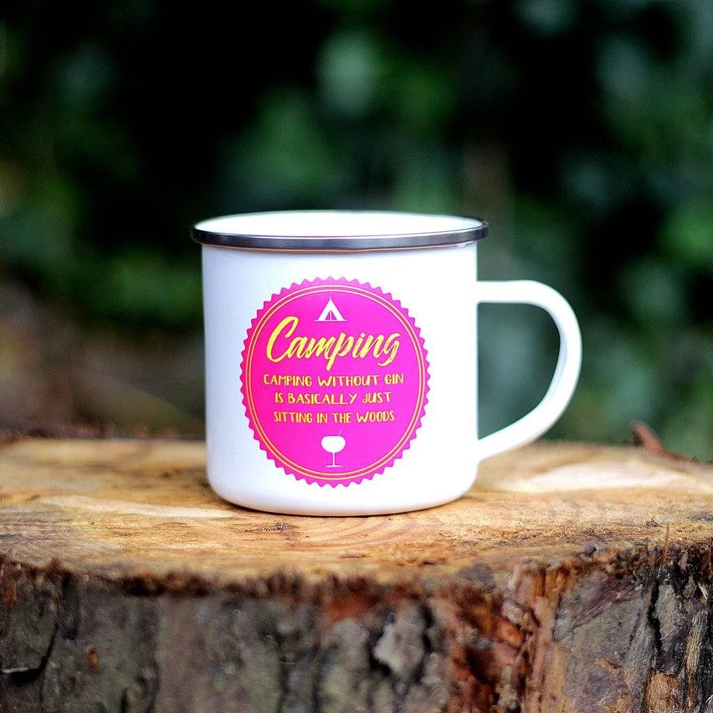 Gin Lovers Enamel Camping Mug, Not On The Highstreet £15