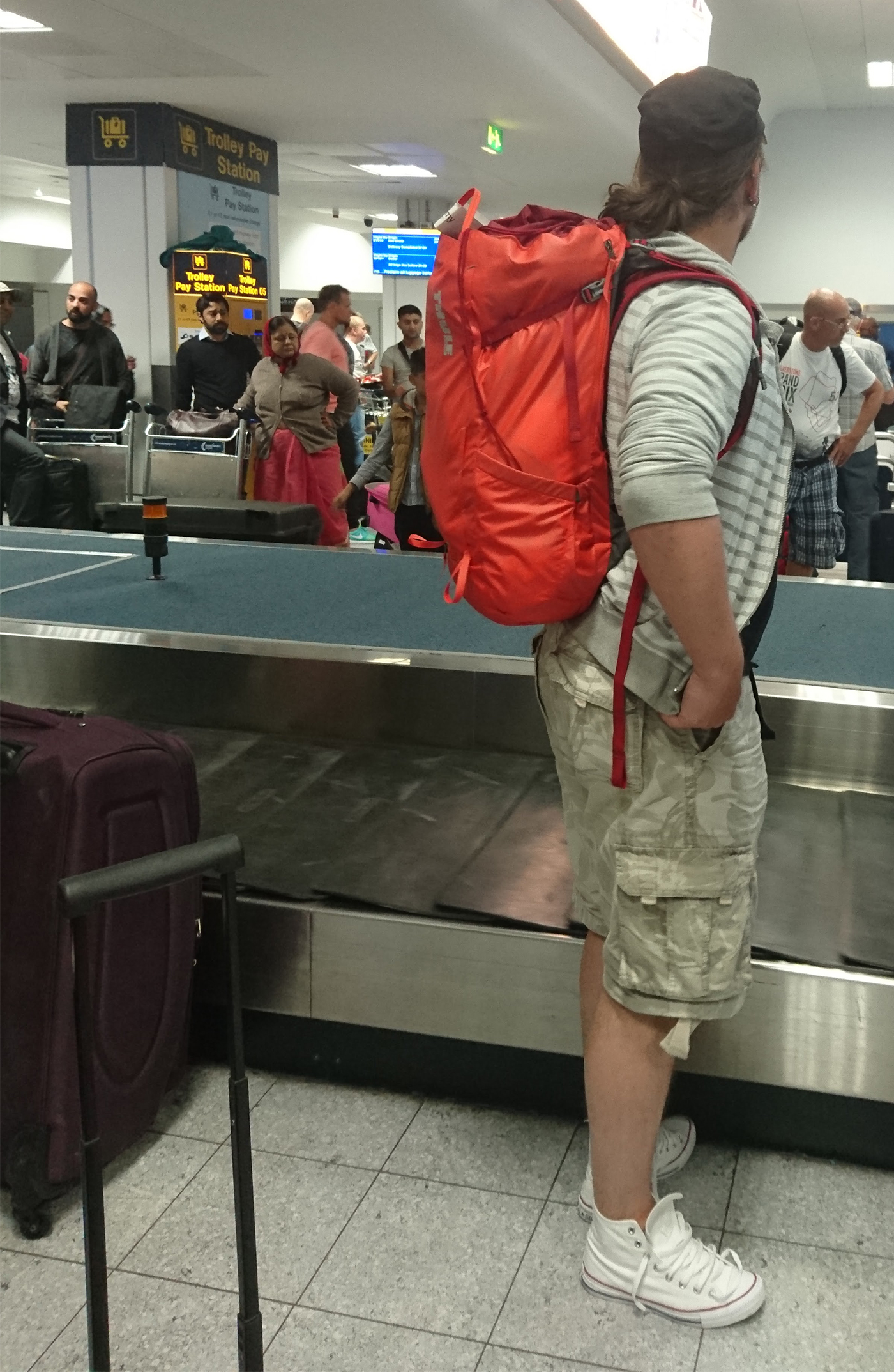 Thule Stir backpack at the airport