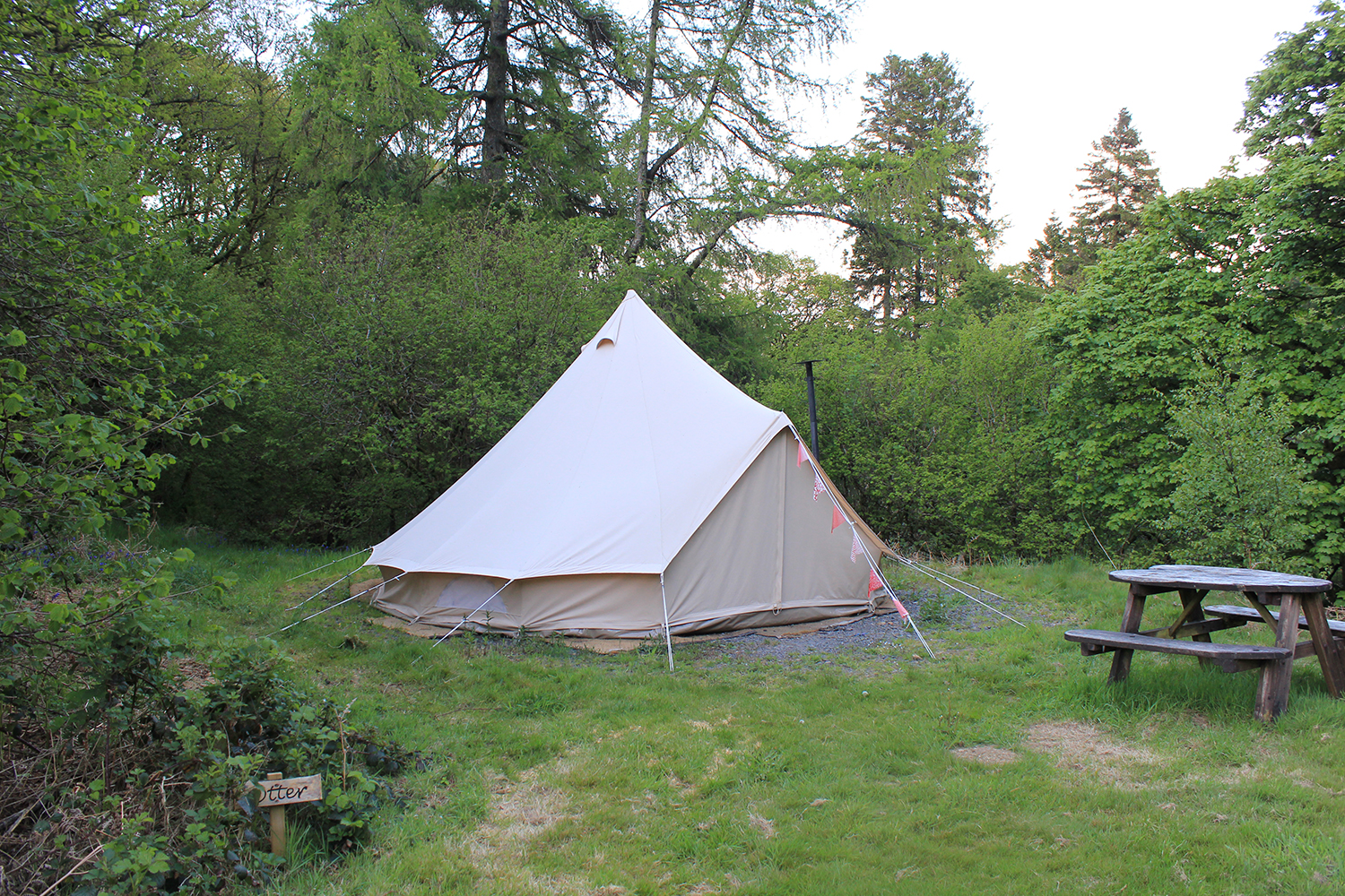 Otter Bell Tent at Cledan Valley