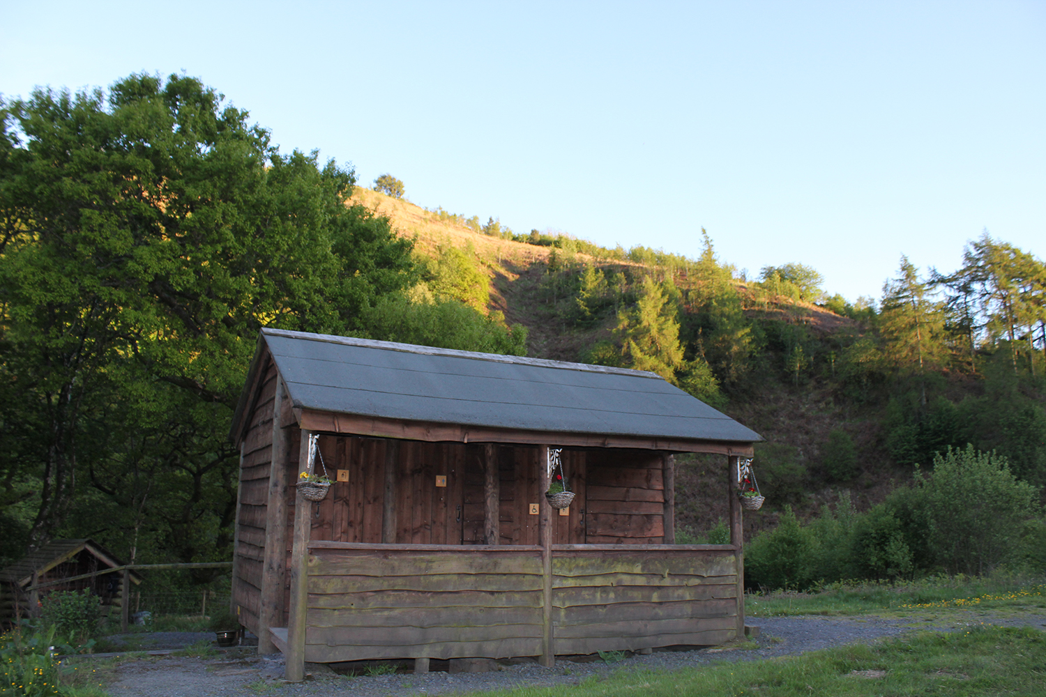 Toilet and shower block at Cledan Valley