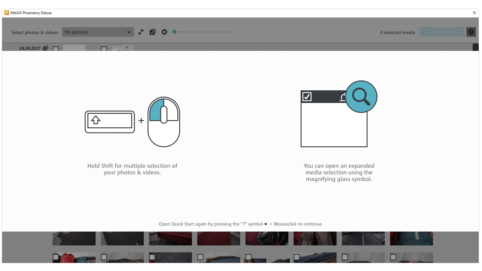 Magix Photostory Deluxe screen grab