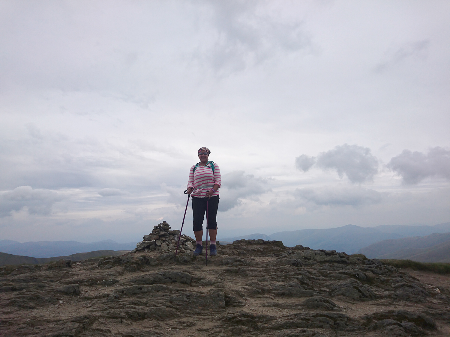Me at the summit of Beinn Ghlas Mountain, Scotland