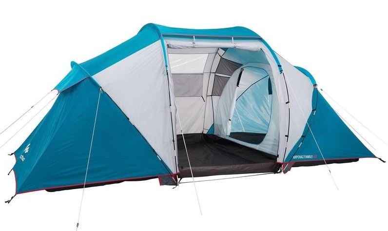 QUECHUA Arpenaz Family 4.2 4-Person Family Camping Tent - Blue