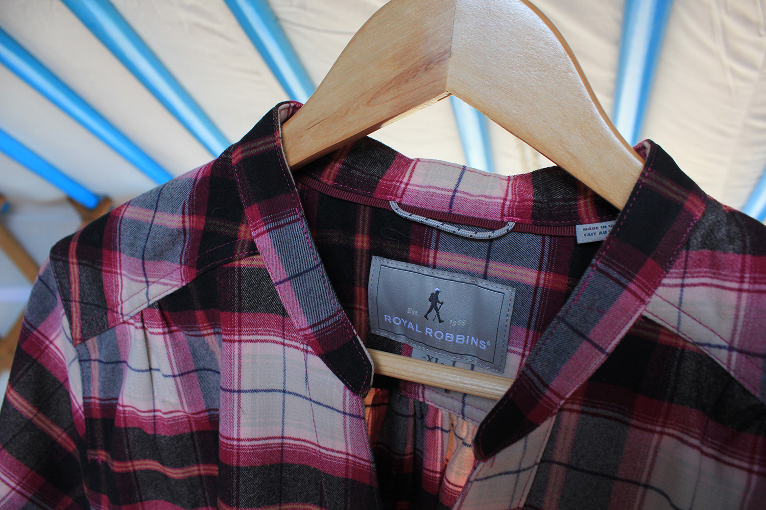 Royal Robbins Merinolux Plaid Flannel L/S - Raspberry Crush