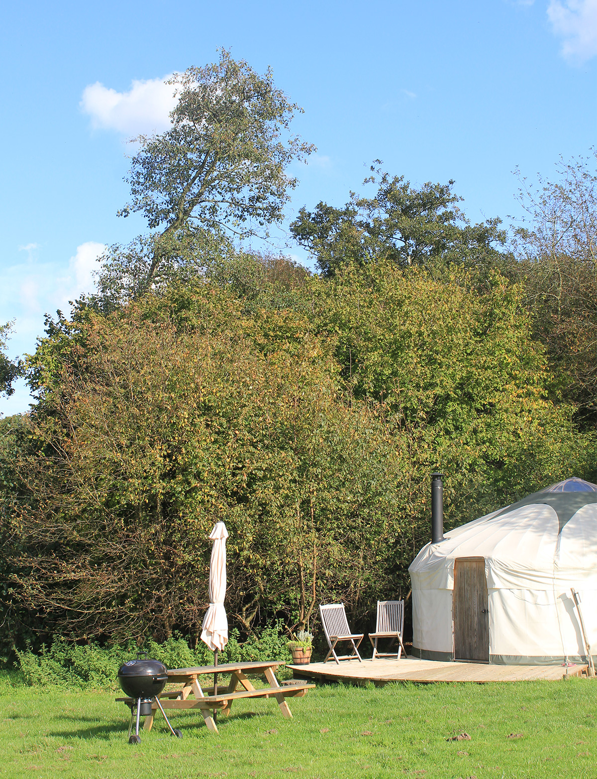 Round the Woods yurt glamping in Norfolk