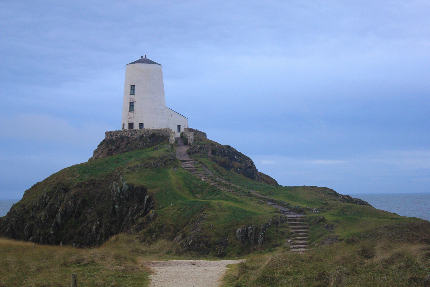 Lighthouse at landdwyn Island Angelsey