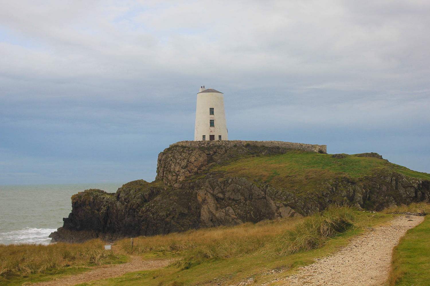 Lighthouse at landdwyn Island Angelsey
