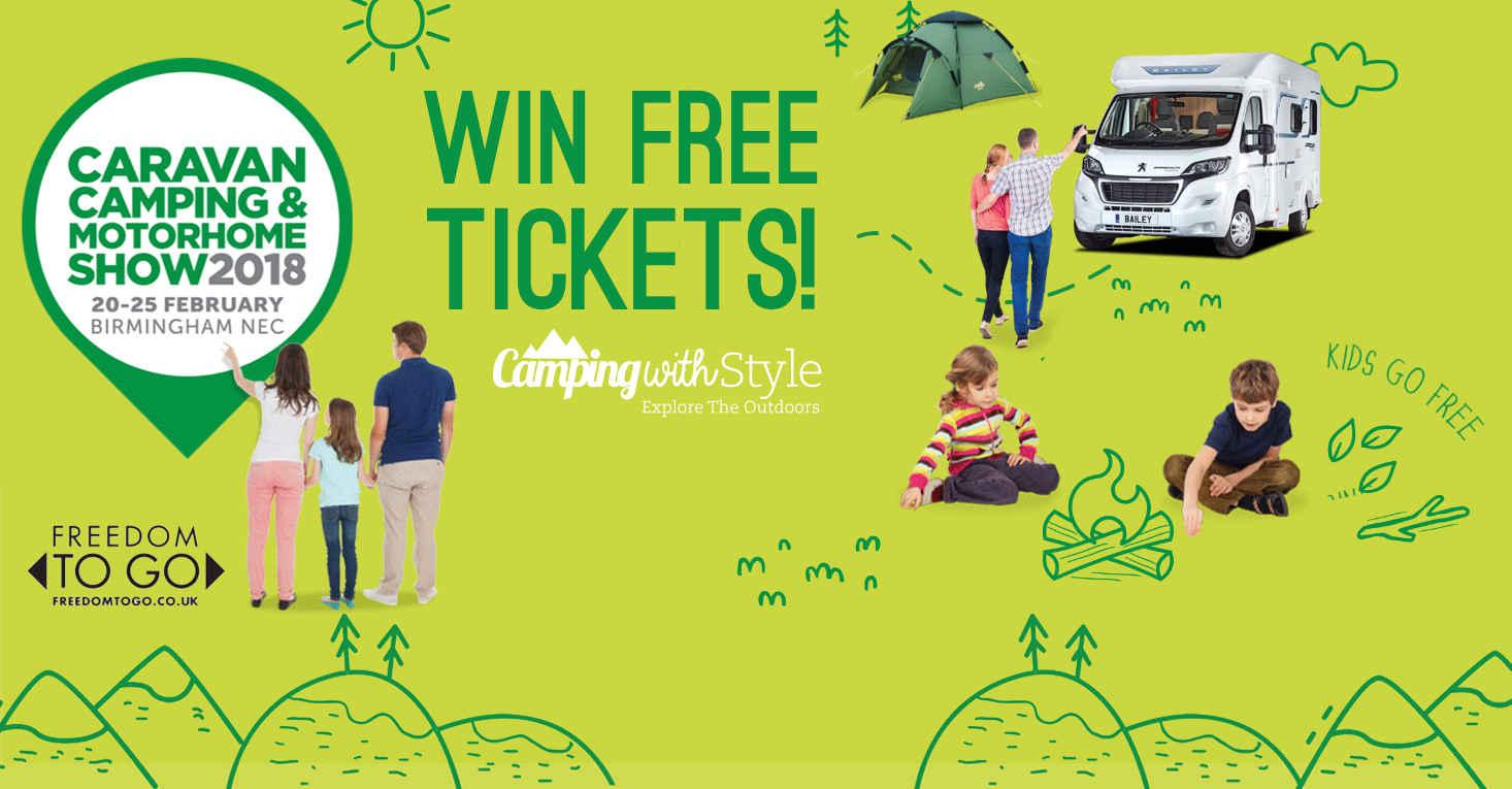 Win tickets to the Caravan, Camping and Motorhome Show 2018!