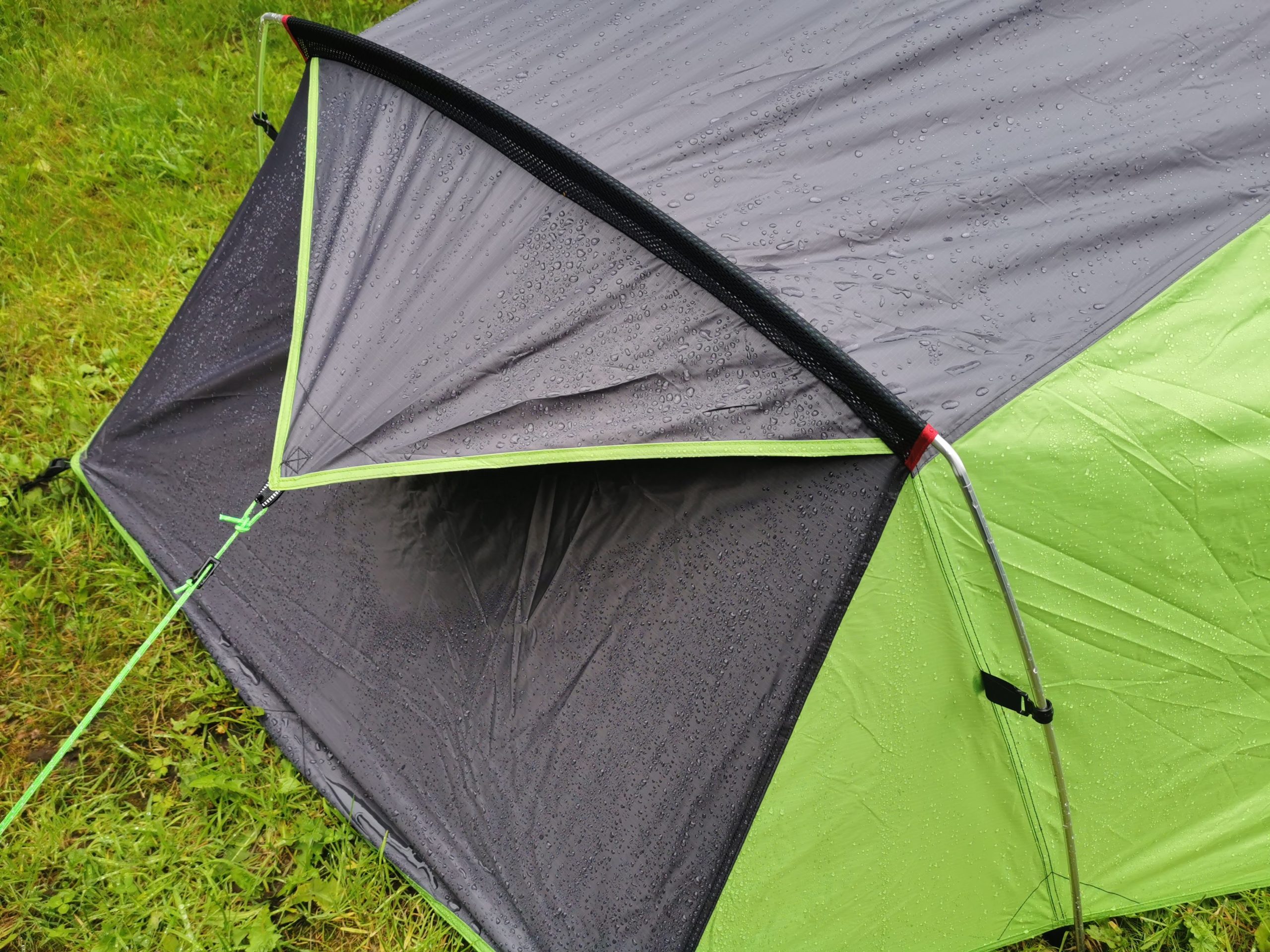 Wet weather camping