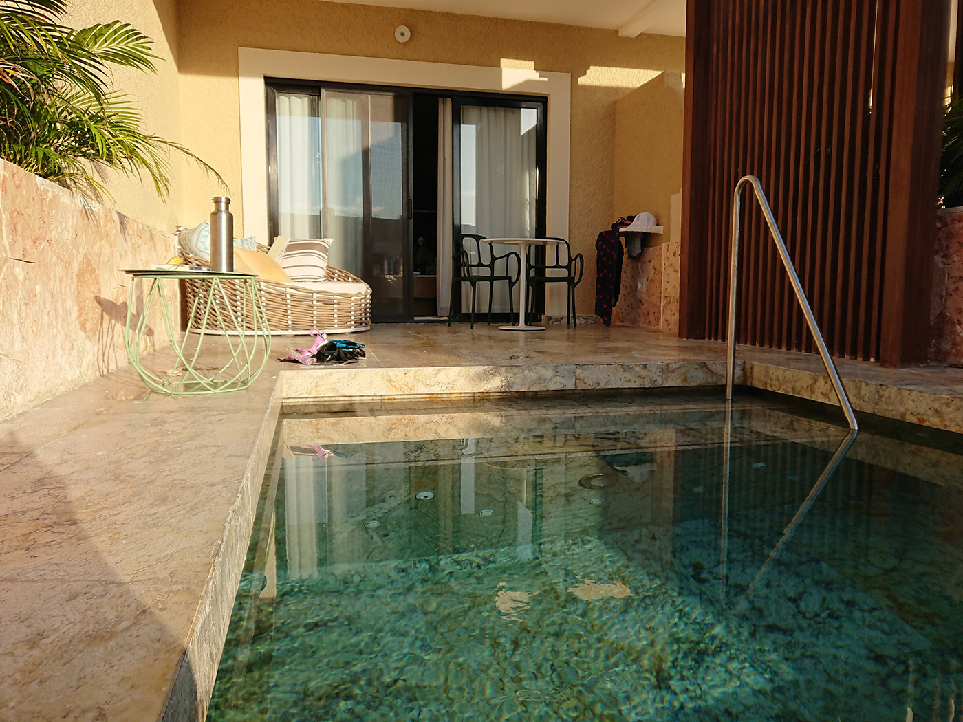 Private plunge pool at TRS Yucatan suites