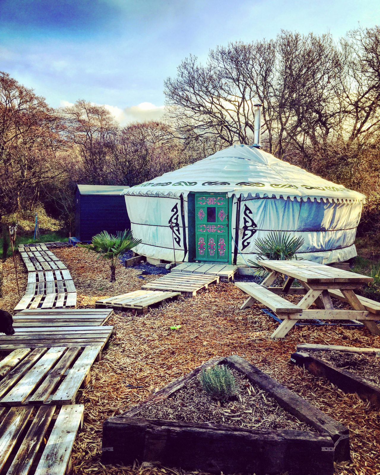 Bert's Kitchen Garden Luxury Eco Campsite on the Llyn Peninsula
