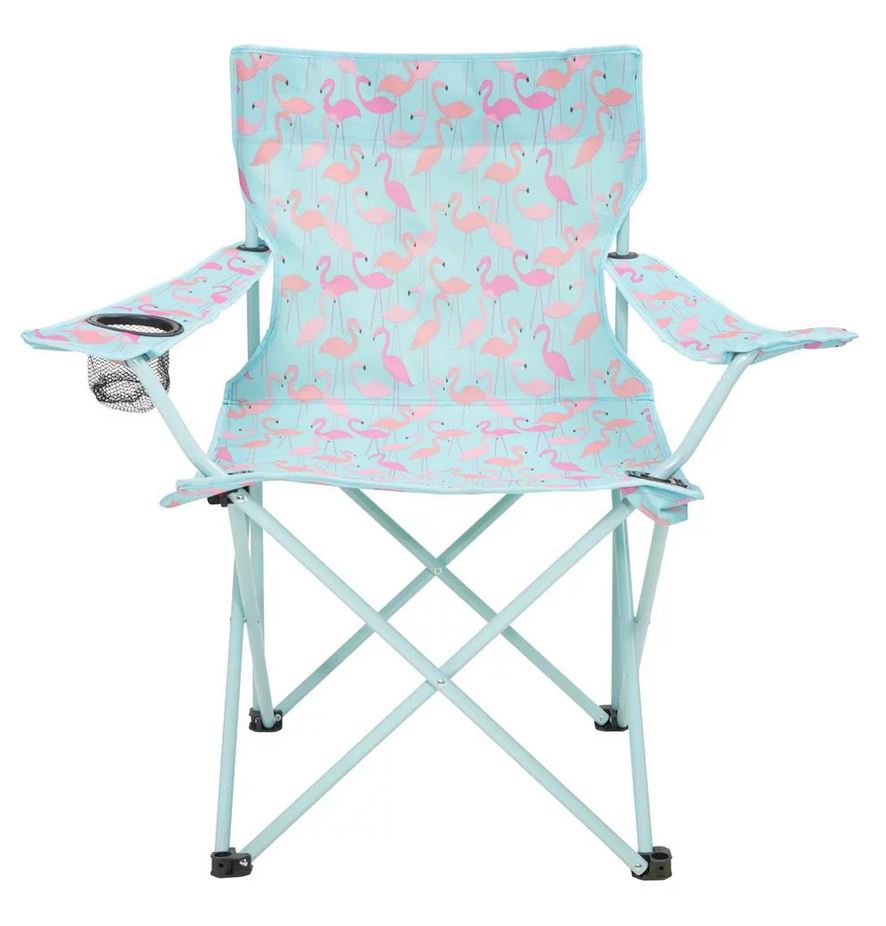 Flamingo Print Folding Camp Chair £12.99