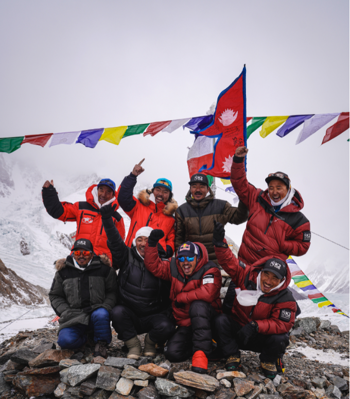 Summit K2 in Winter