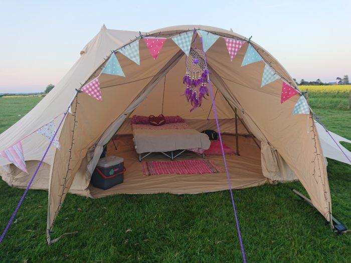 The stunning Star Emperor Bell Tent from Boutique Camping