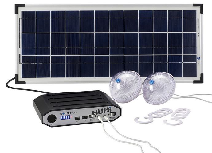 HUBi 10k solar power camping kit