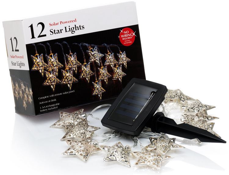 Solar power star lights