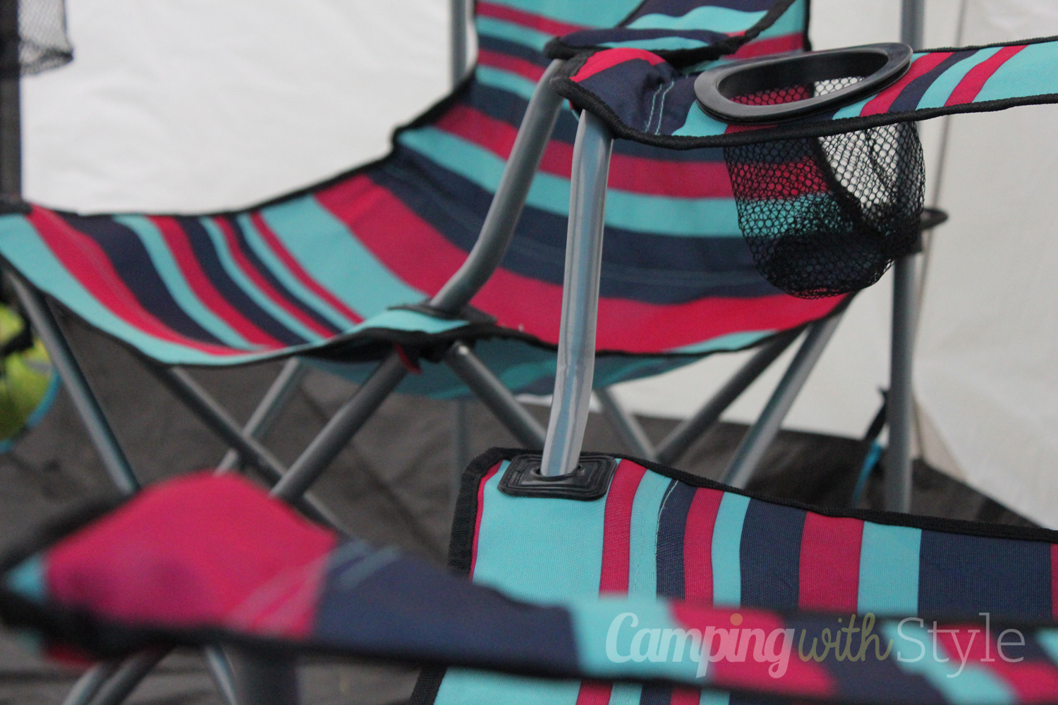 thumbnail image 2 of Trespass JoeJoe Kids Folding Camping Chair With Carry Bag - Portable, Cup Holder, For Picnics & Garden (Polyester, 70cm Height) 2 of 5