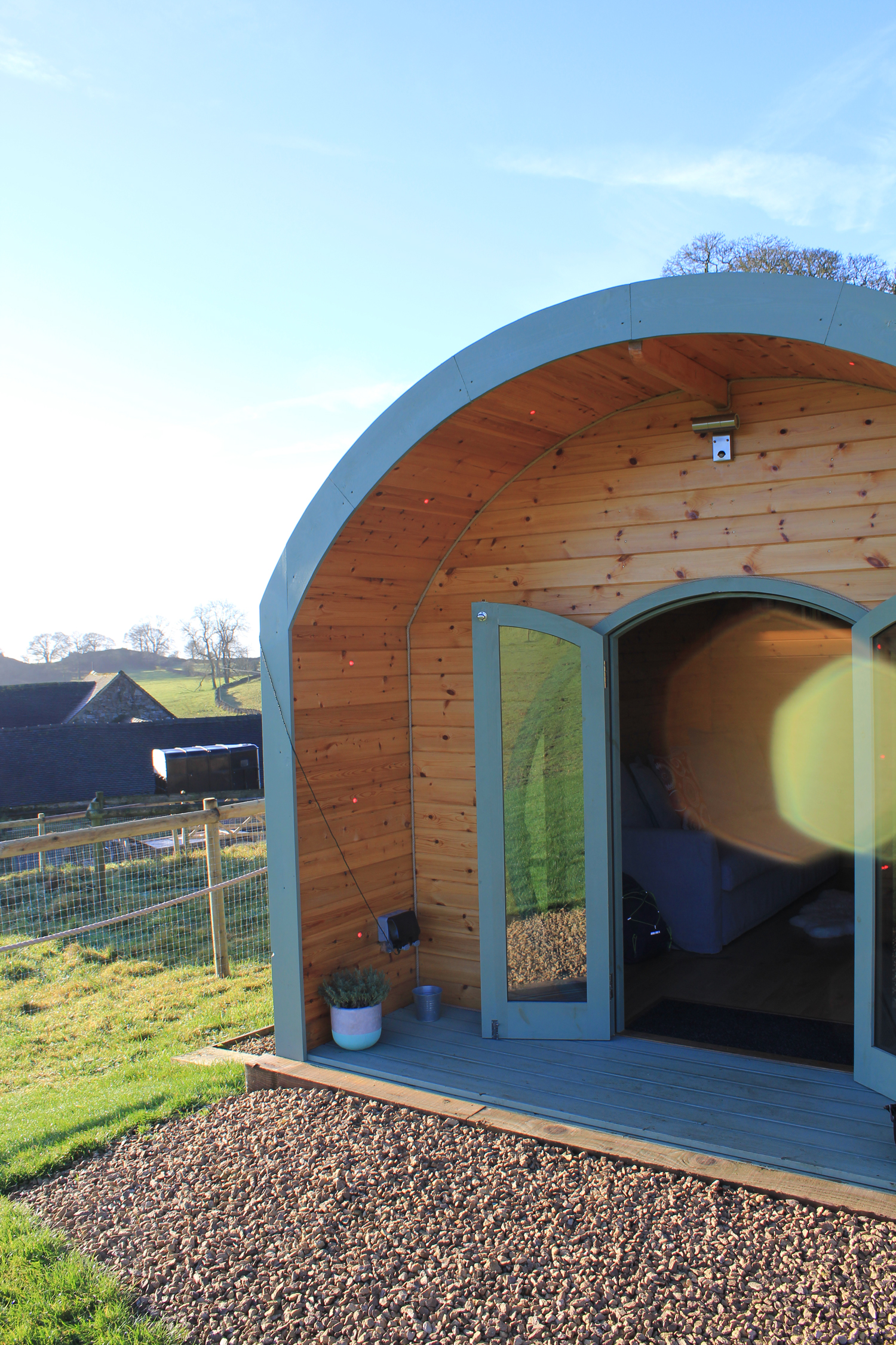 Arriving at Hoe Grange Holiday Pod
