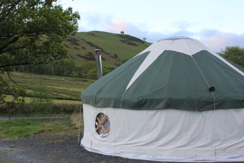 The Red Kite Yurt at Cledan Valley Glamping