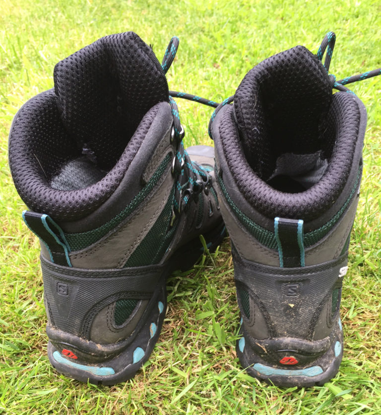 Rambling With The Dog in the Salomon Quest 4D Women’s Walking Boot