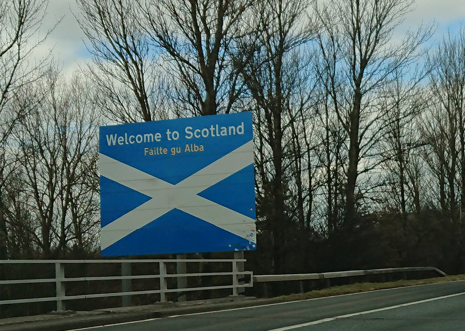 Entering Scotland