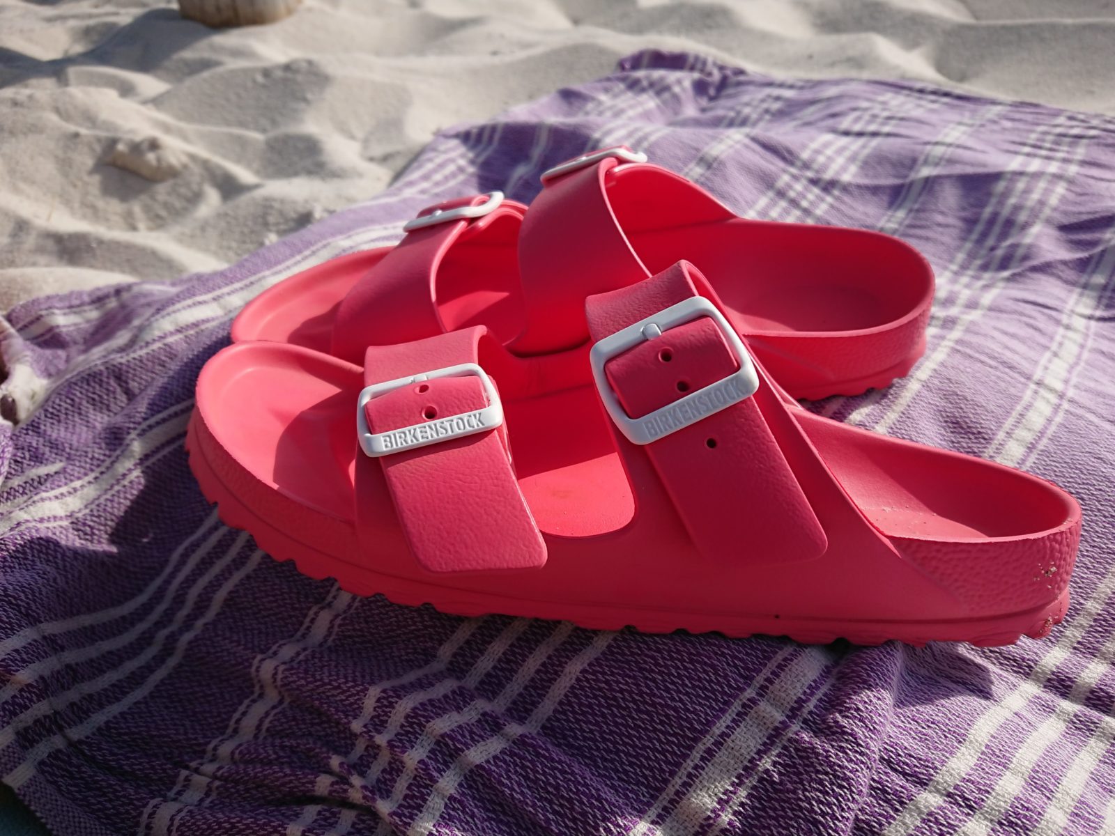 beach birkenstock sandals