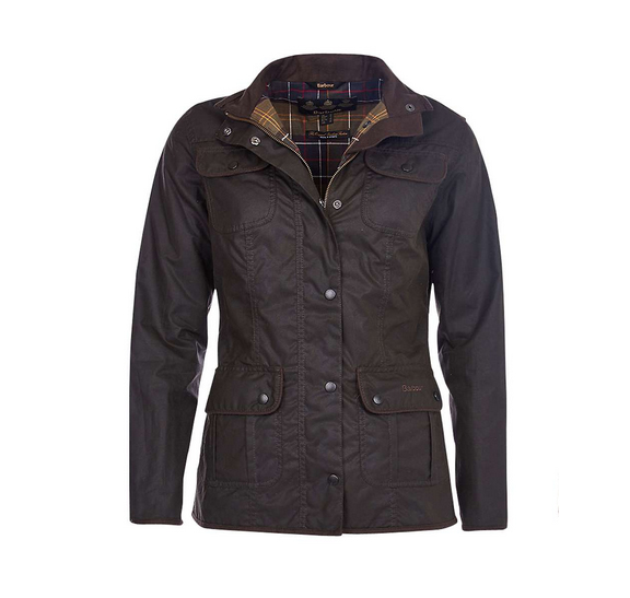 Barbour Utility Waxed Jacket in Olive - £199, John Lewis