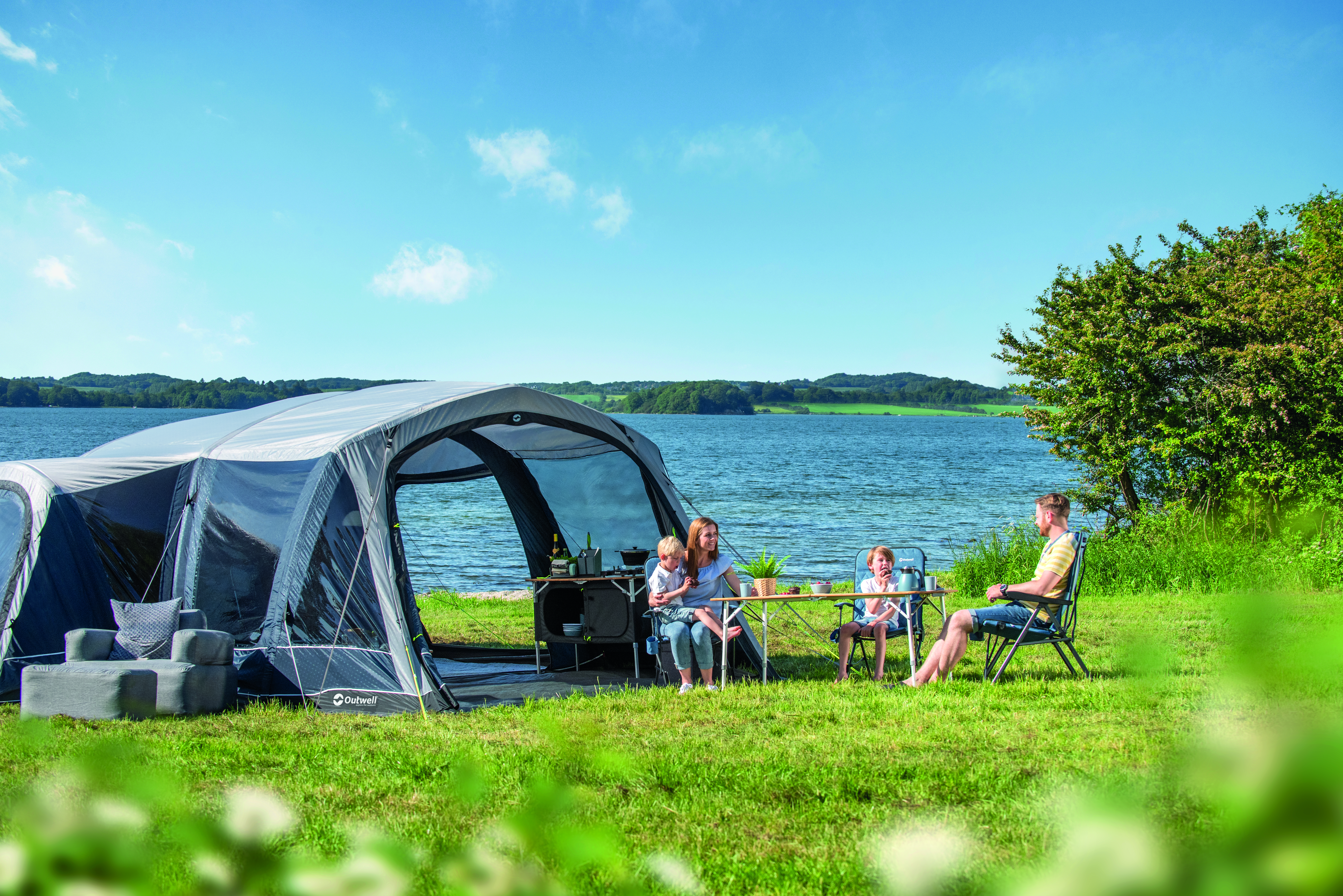 Outwell Roseville inflatable family tents
