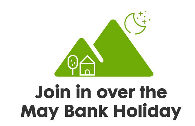 May bank holiday fundraising garden campout