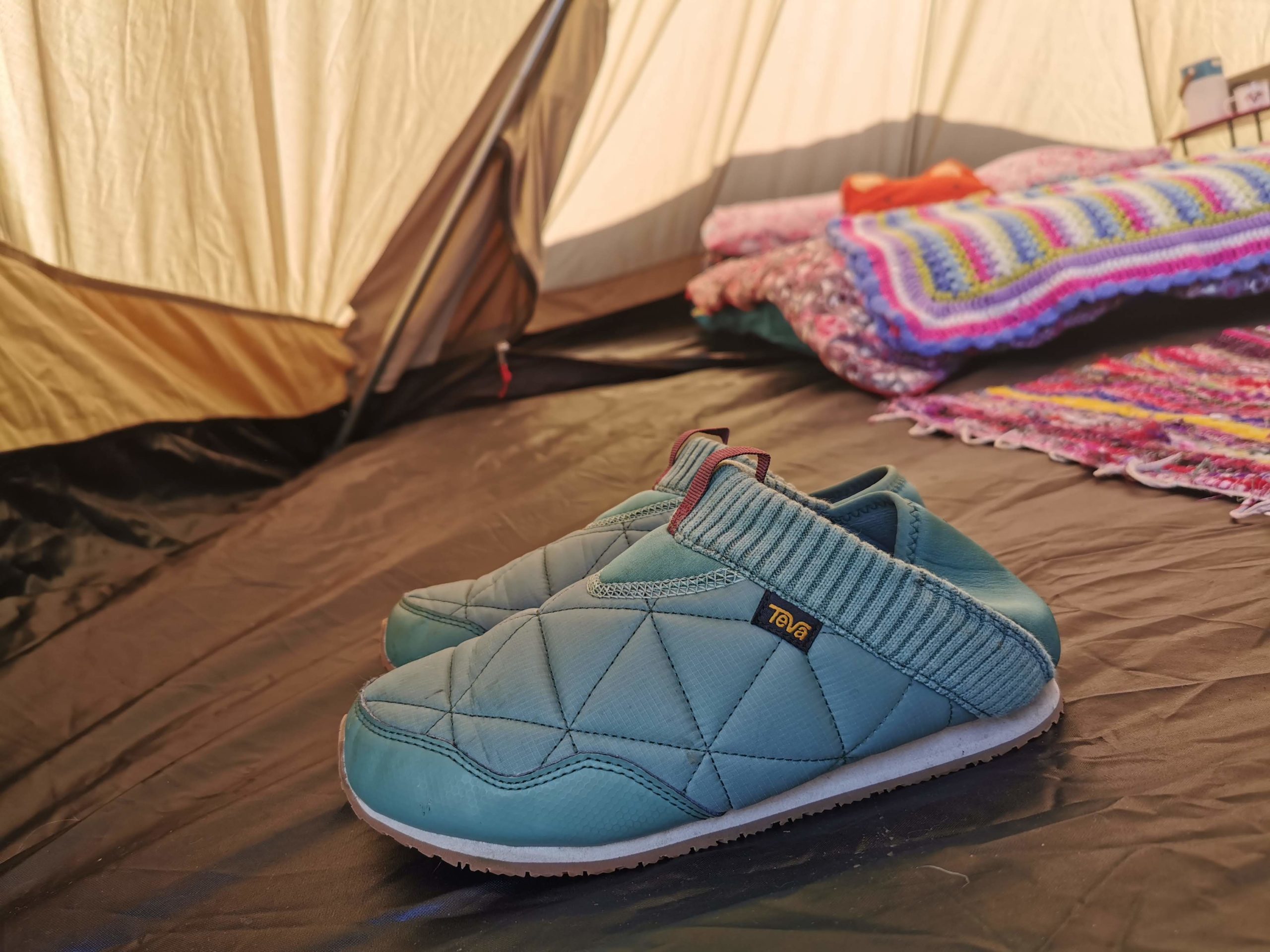 teva camping slippers