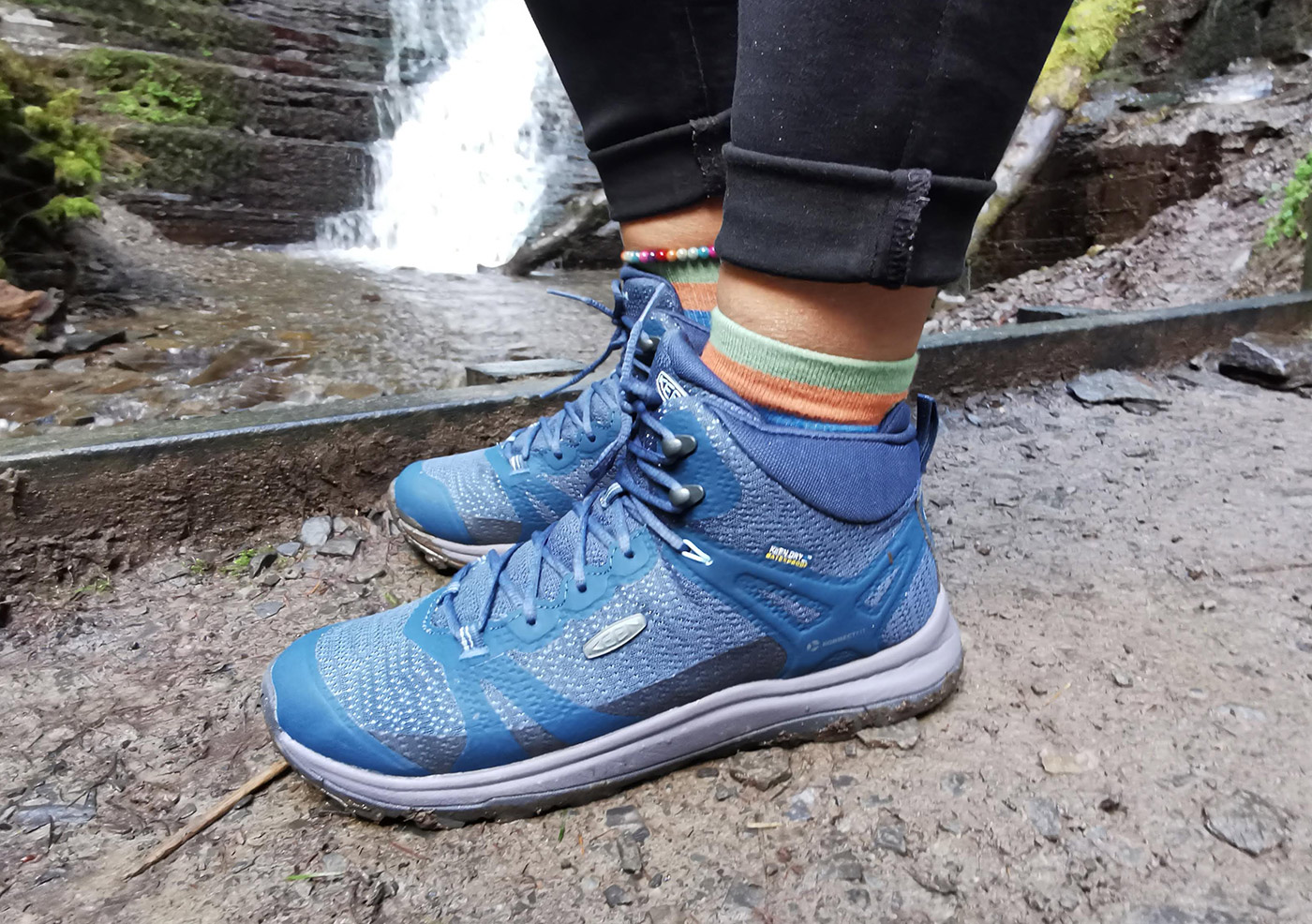 Keen Jungen Terradora Wasserdicht Wanderschuhe Trekking Outdoor Schuhe Blau 
