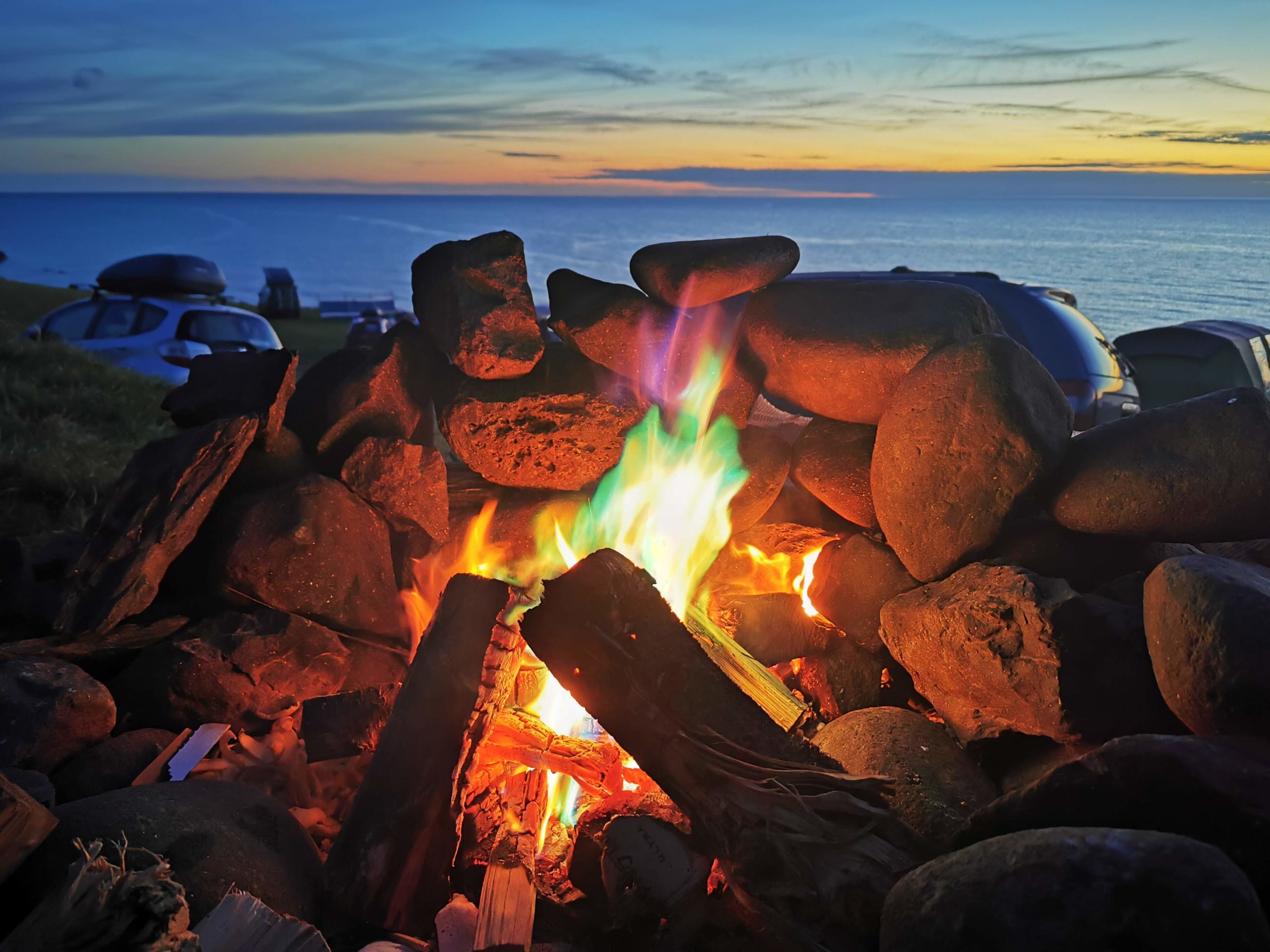 The simple primal joy of building a campfire