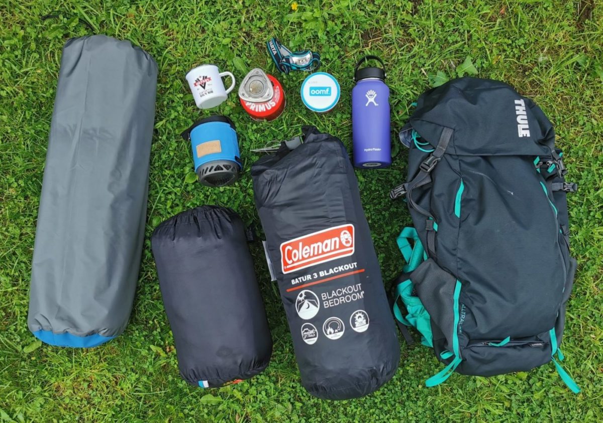 Packing for a solo camping trip