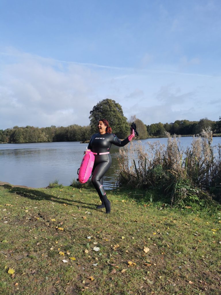Cold open water swimming