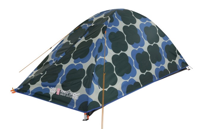 Orla Easy to Pitch Floral Tent Shadow Flower Blue £38.95