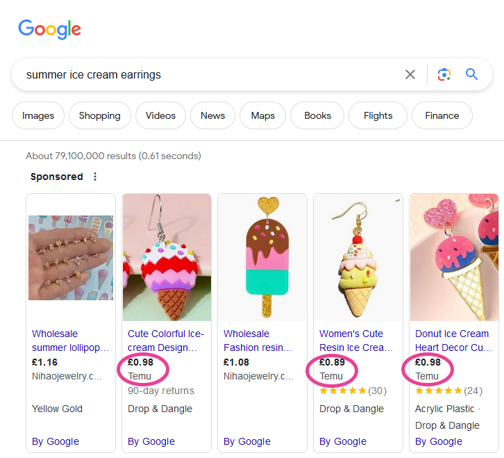 Dominating Google Shopping results