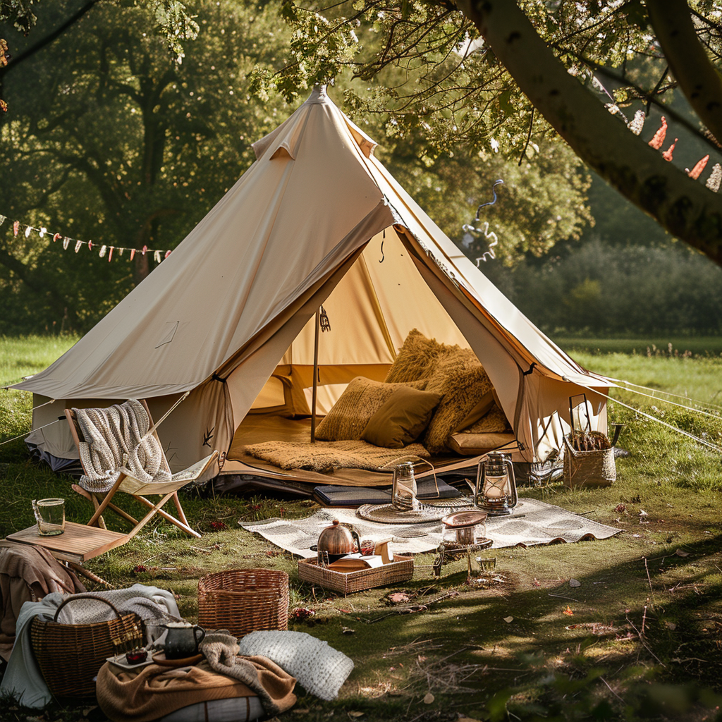luxe camping gear