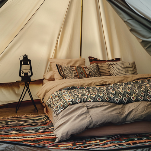 Stay warm in your tent. Warm camping guide