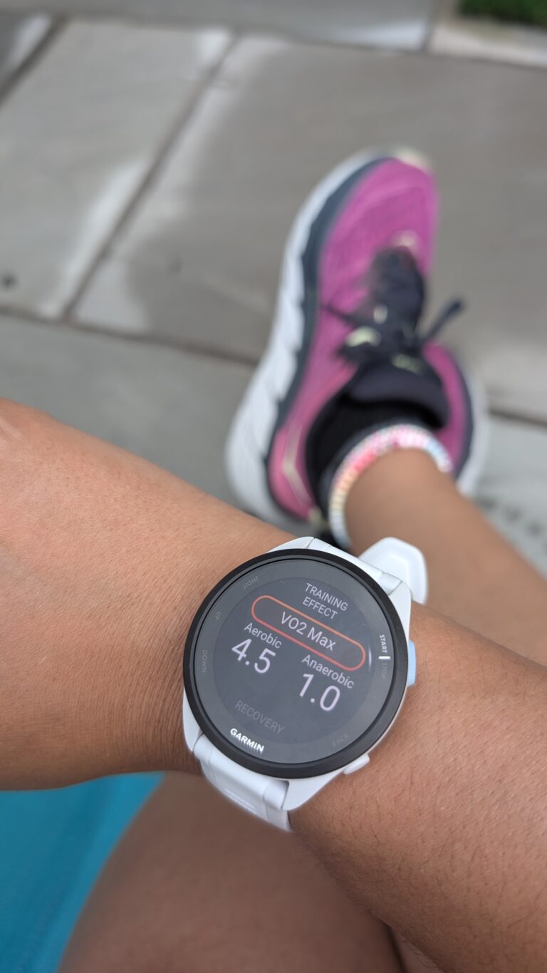 Fitness watch displaying VO2 Max
