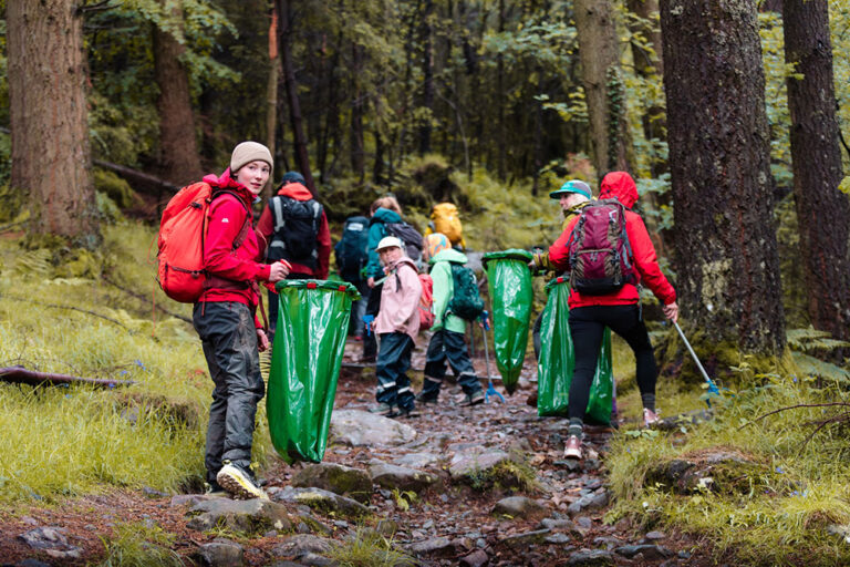 trash free trails clean up