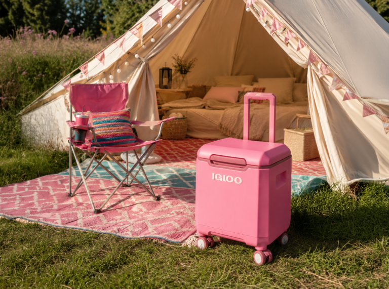colourful camping cool boxes