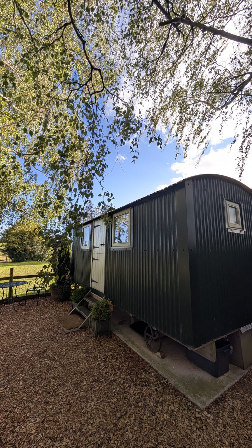 Hay & Hedgerow Glamping in Shropshire, shepherd's hut review